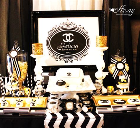 chanel themed birthday party|coco chanel themed party decorations.